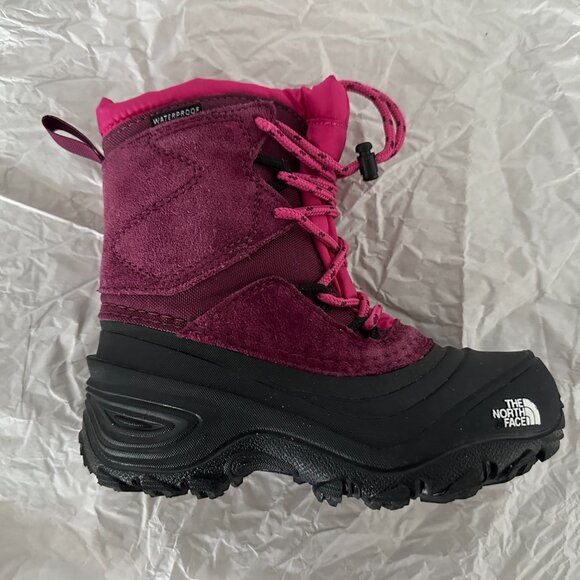 The North Face Youth Waterproof Boots, Pink/Black, Size 11 - Picture 3 of 4